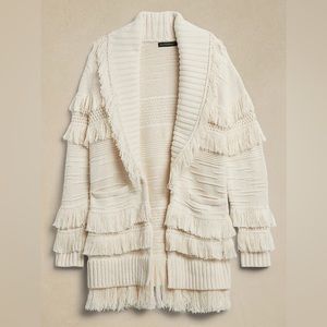 Banana Republic Mesa Fringed Cardigan